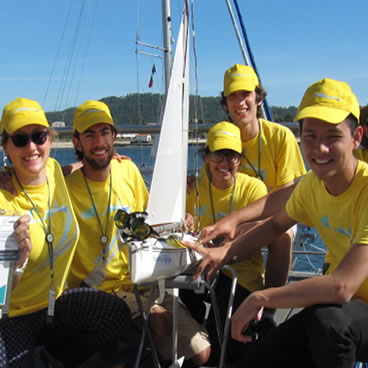 Student robot sailing team