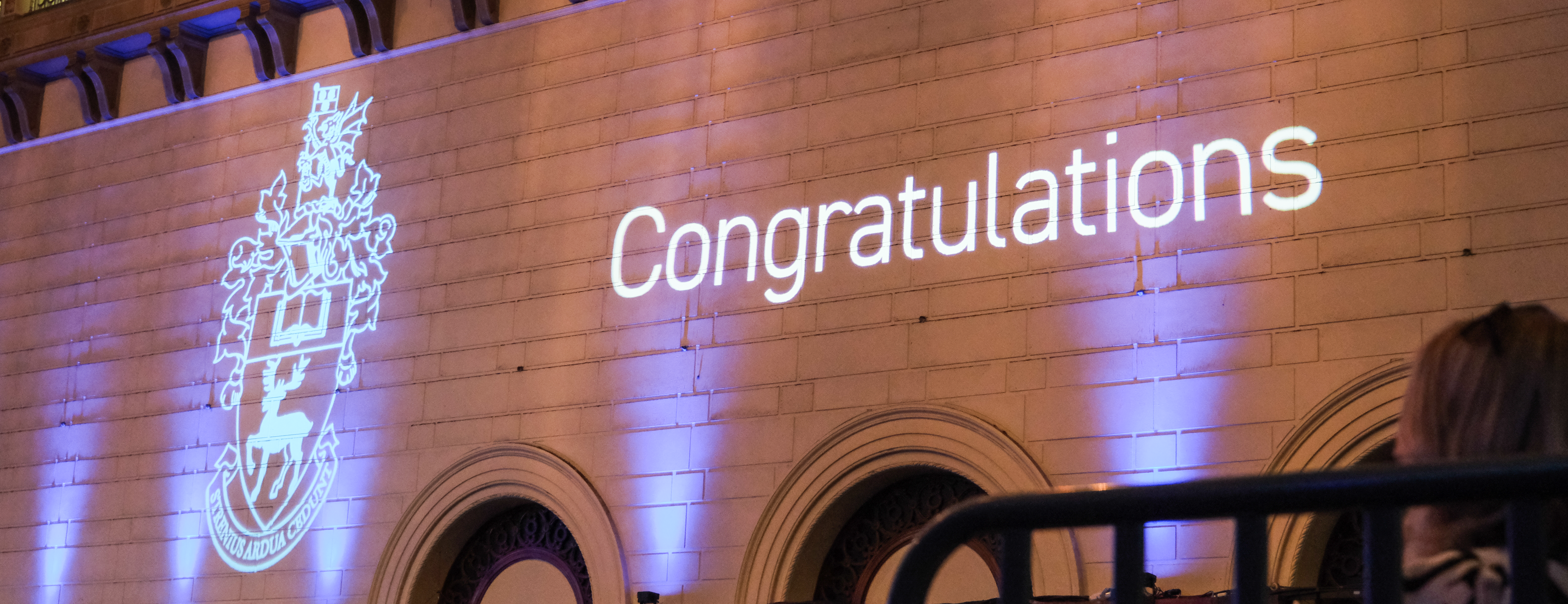 A sign saying congratulations at Graduation 2024