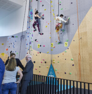 Climbing facilities at the Jubilee centre