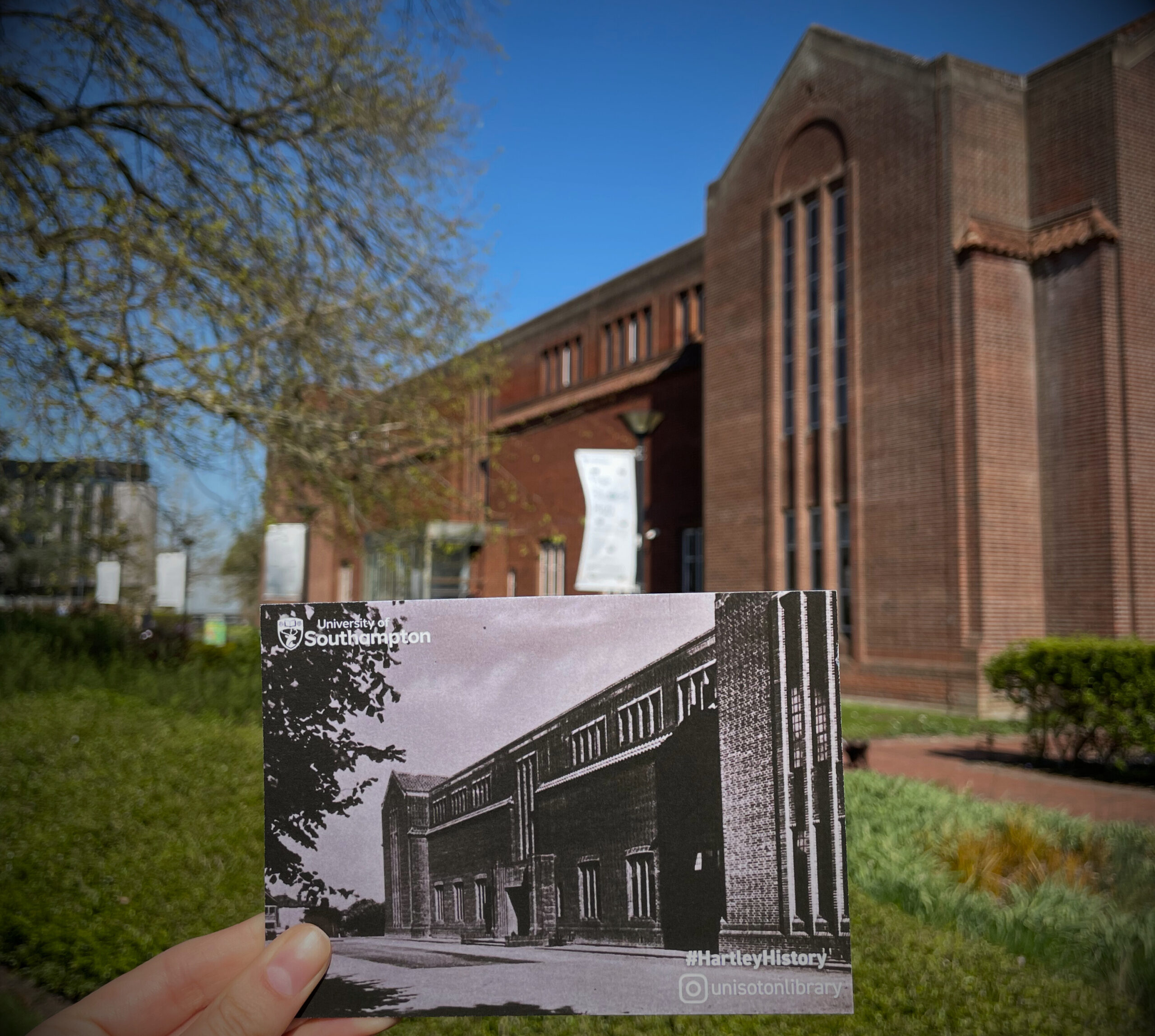 Hartley library then and now